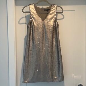 Elegant Gold Sequin Dress